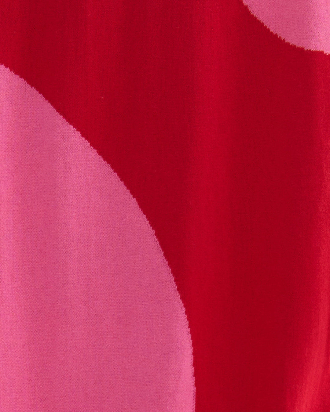 AIRY POLKA DRESS - RED PINK