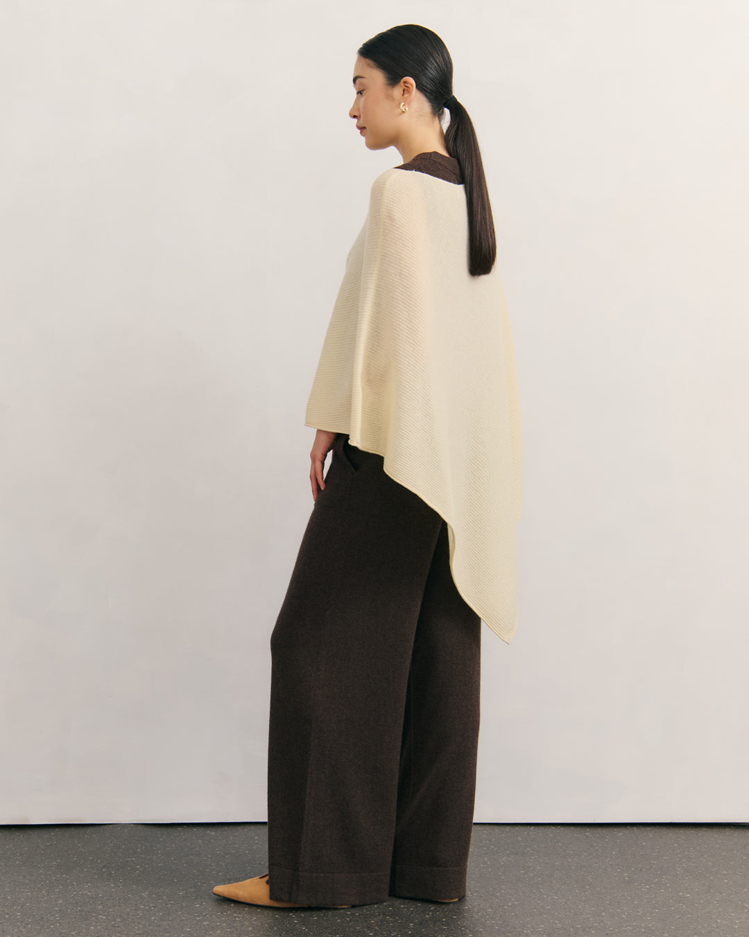 CASHMERE POWER PANTS - CHOCOLATE