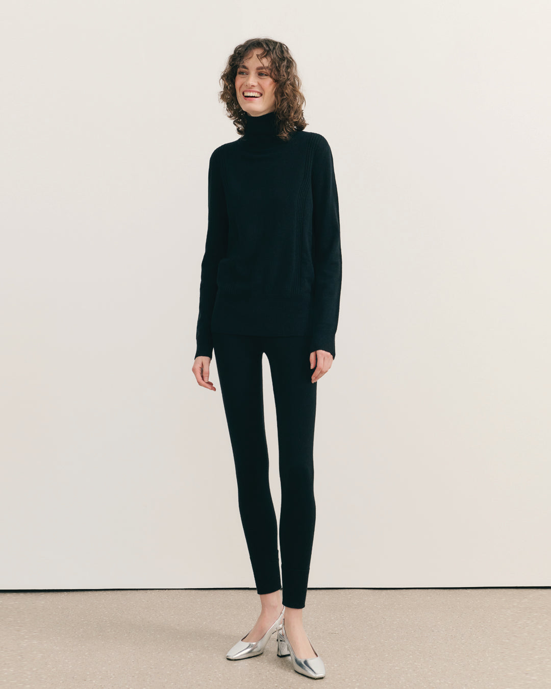 CASHMERE LEGGINGS - BLACK
