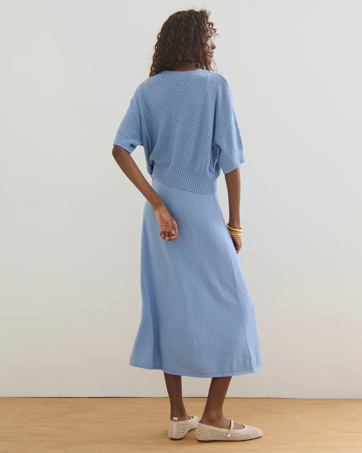 SORRENTO LOOSE FIT PULLOVER - WASHED DENIM